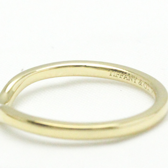 TIFFANY Curved Band Ring Yellow Gold [18K] Fashion No Stone Band Ring Gold - Picture 7 of 9